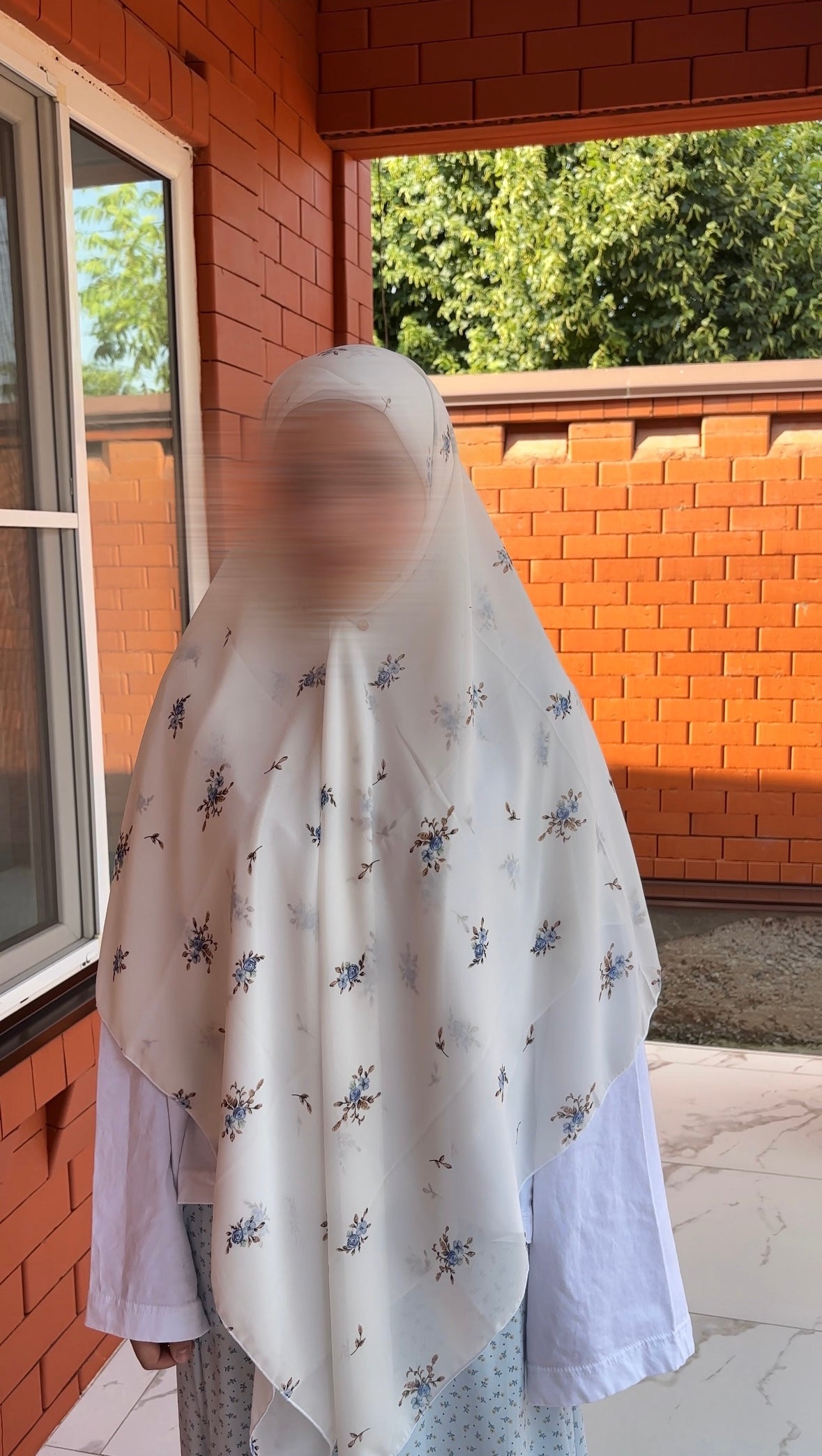Voile carré en mousseline